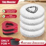 For O-Cedar EasyWring Microfiber Mop Refills 1 Tank System Spin Mop Head Set Pack Head & Scrub Brush Refill For o ceda Mop Scrubbing Deep Cleaning