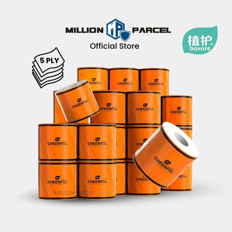 Botare Toilet Paper 30Rolls | Air Cushion Cheerful Design|Skin Friendly 5ply x 30Rolls